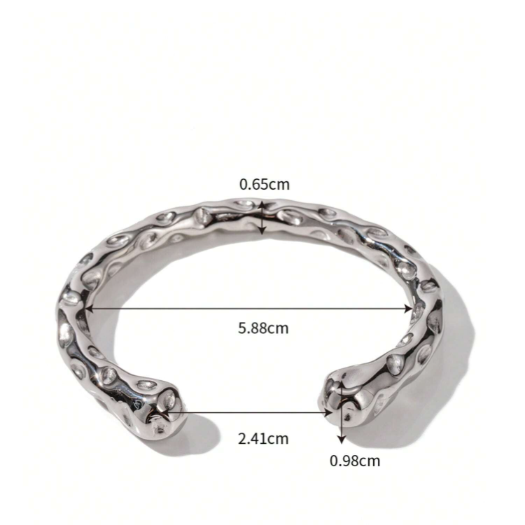 Textured Cuff Bangle