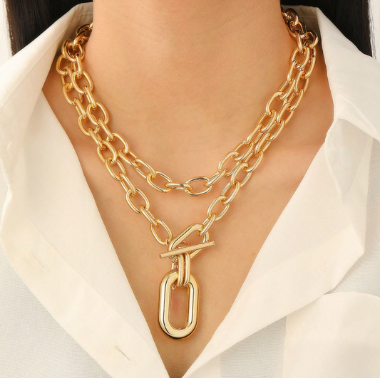 Mana Layered Link Necklace