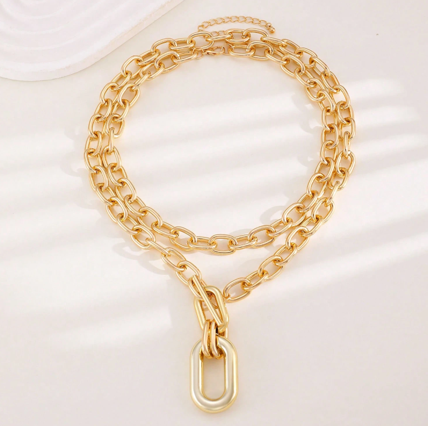 Mana Layered Link Necklace