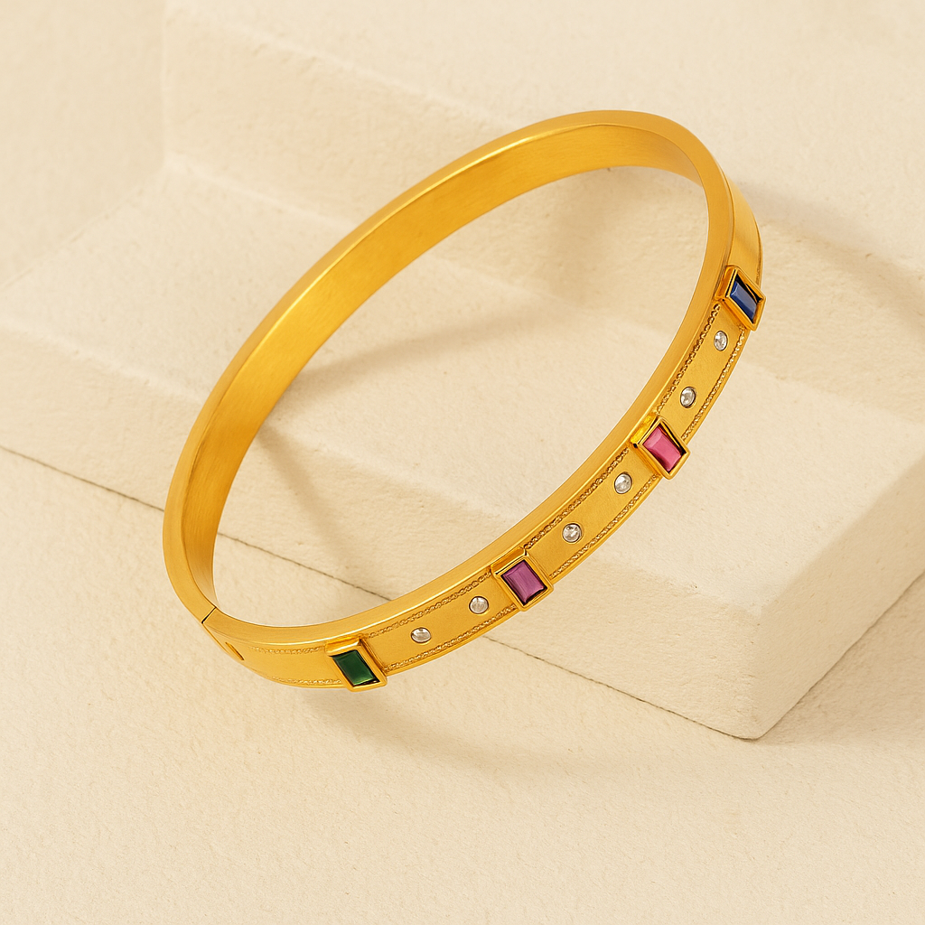 Colorful Rhinestone Bangle