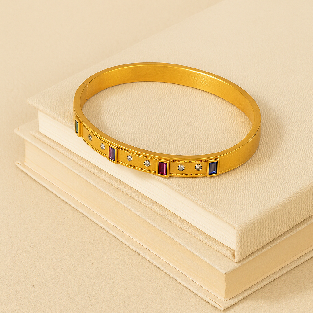 Colorful Rhinestone Bangle