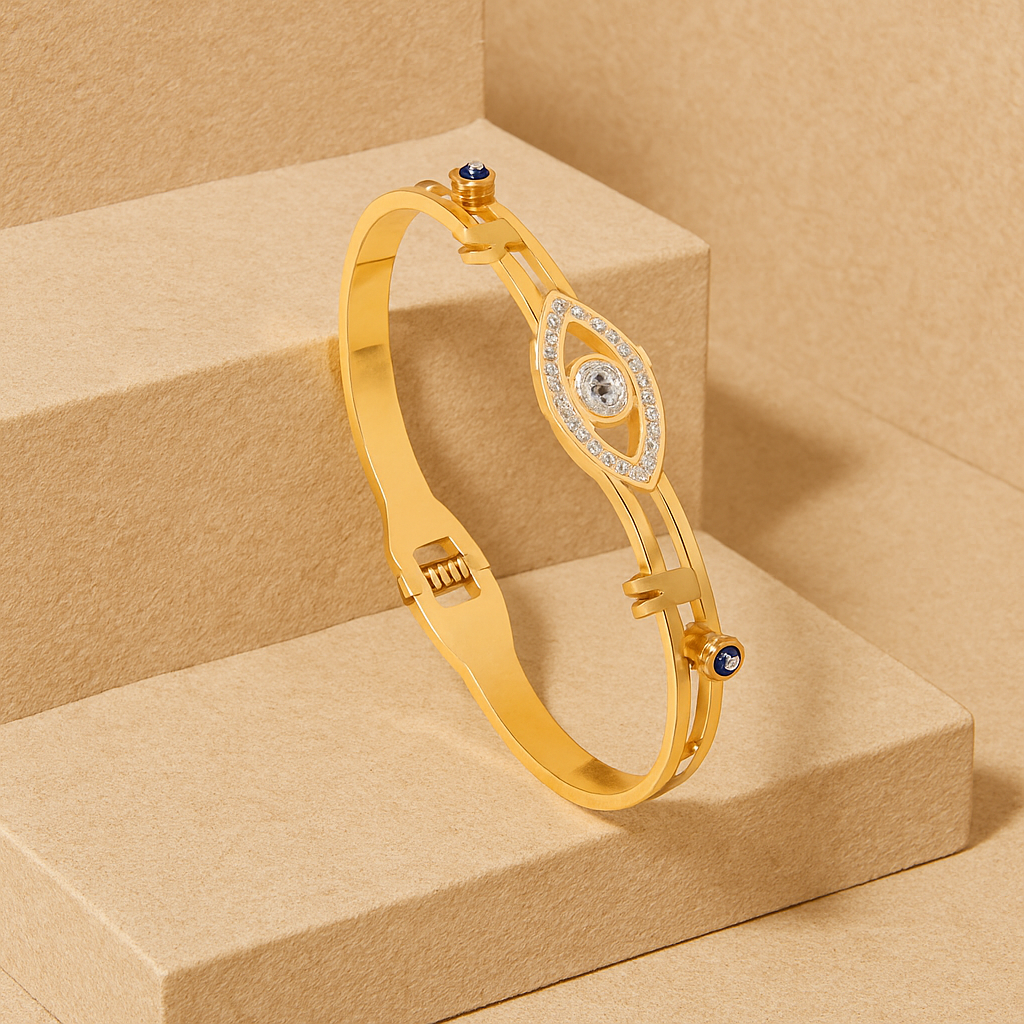 Daisy Evil Eye Bangle