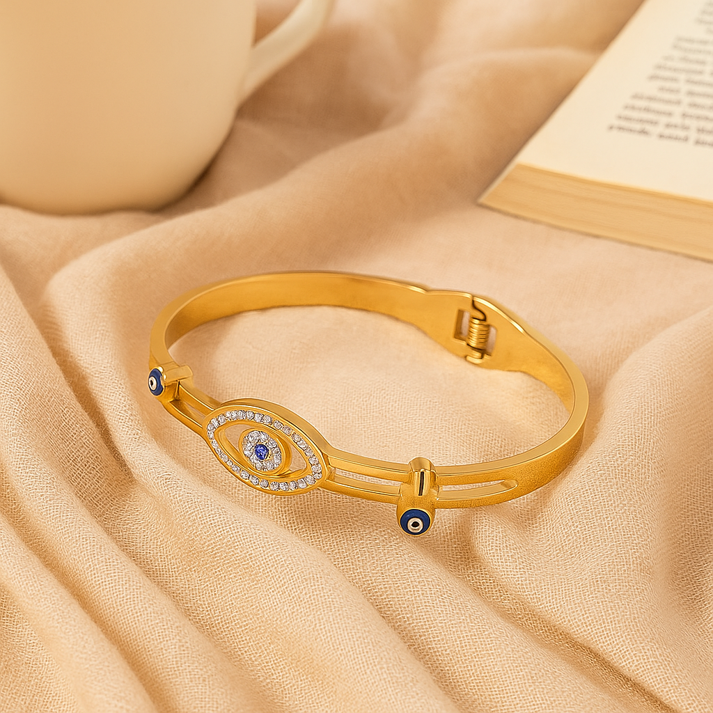 Daisy Evil Eye Bangle
