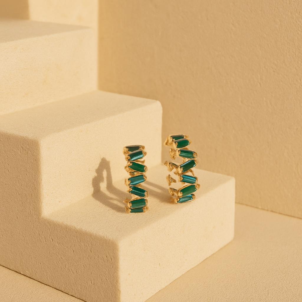 Zig Zag Cuff Hoops
