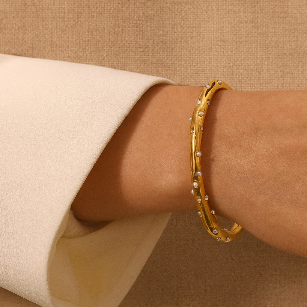 Odette Pearl Cuff Bangle