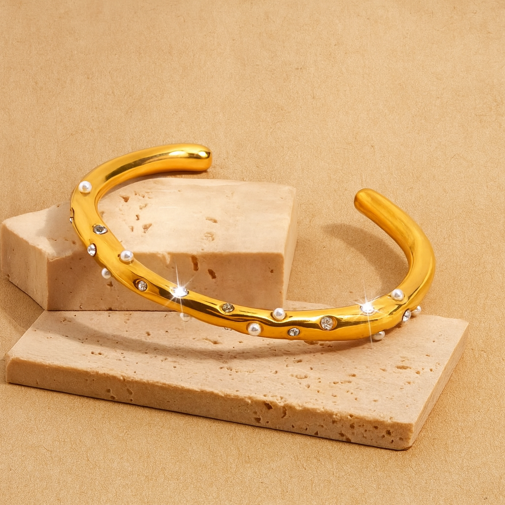 Odette Pearl Cuff Bangle