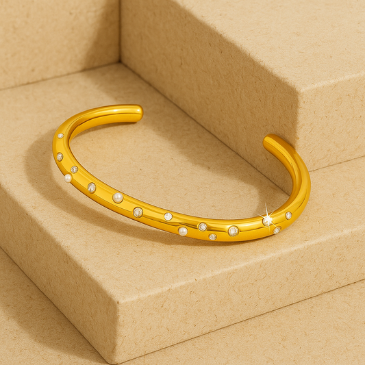Odette Pearl Cuff Bangle
