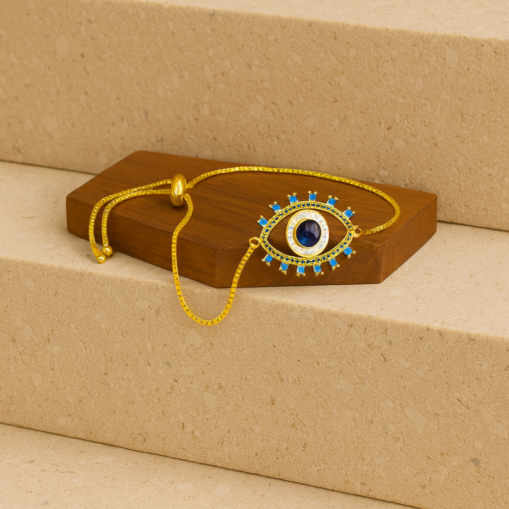 Evil Eye Slider Bracelet for Men