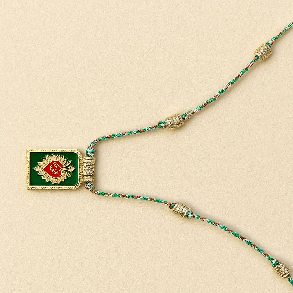 Heart and Evil Eye Pendant Necklace