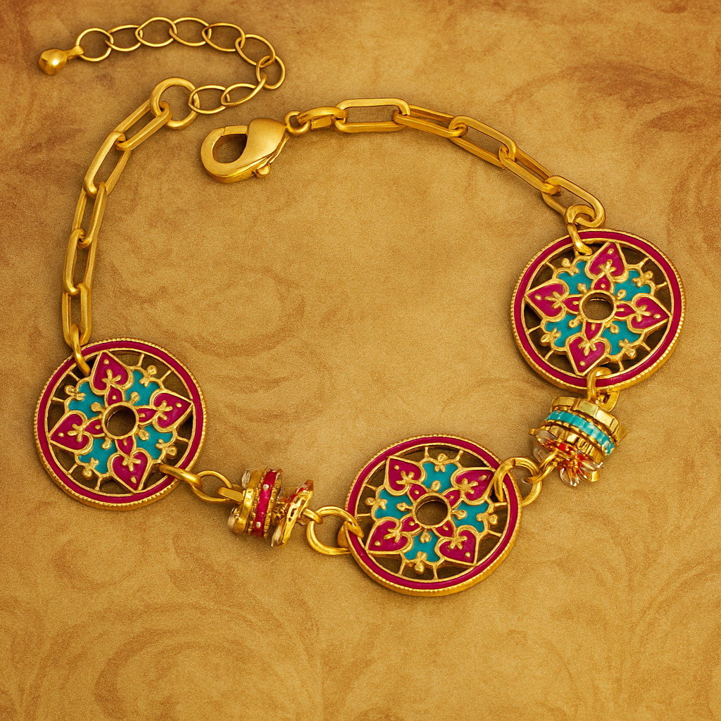 Carved Charms Bracelet