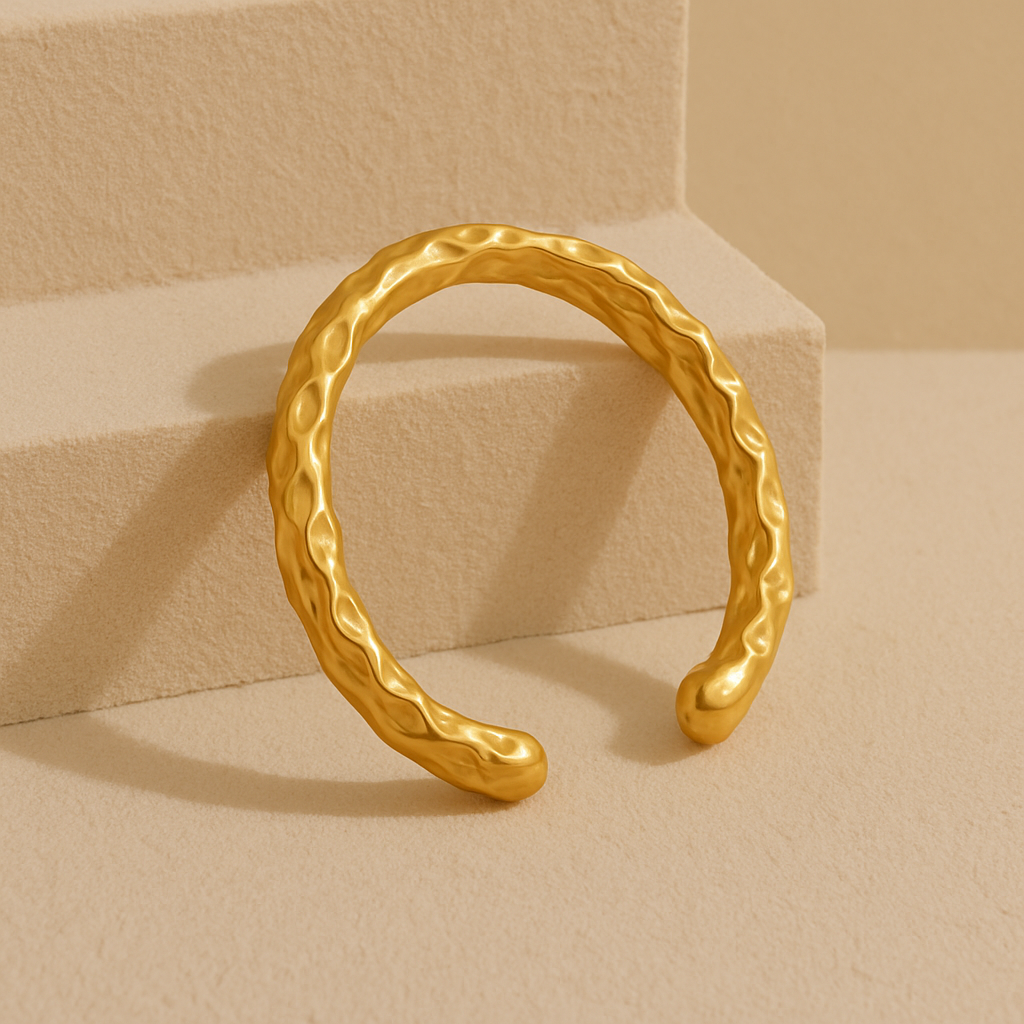 Textured Cuff Bangle
