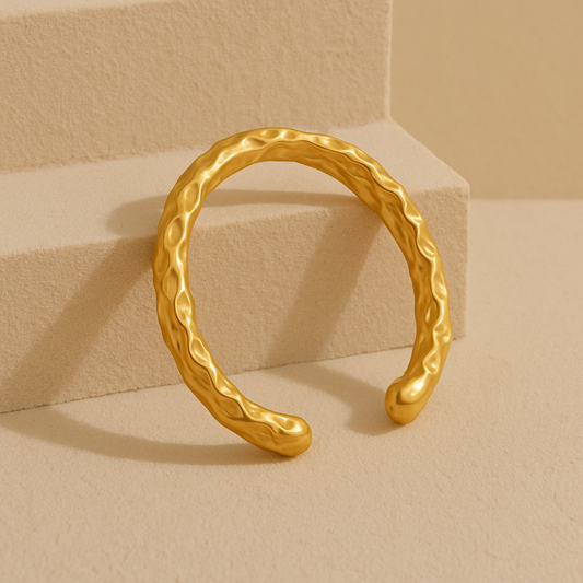 Textured Cuff Bangle