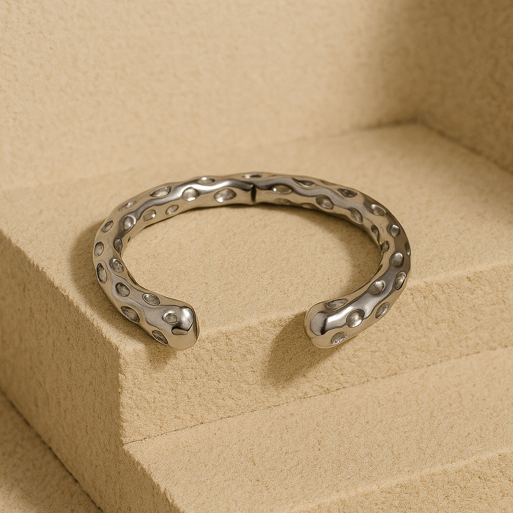 Textured Cuff Bangle