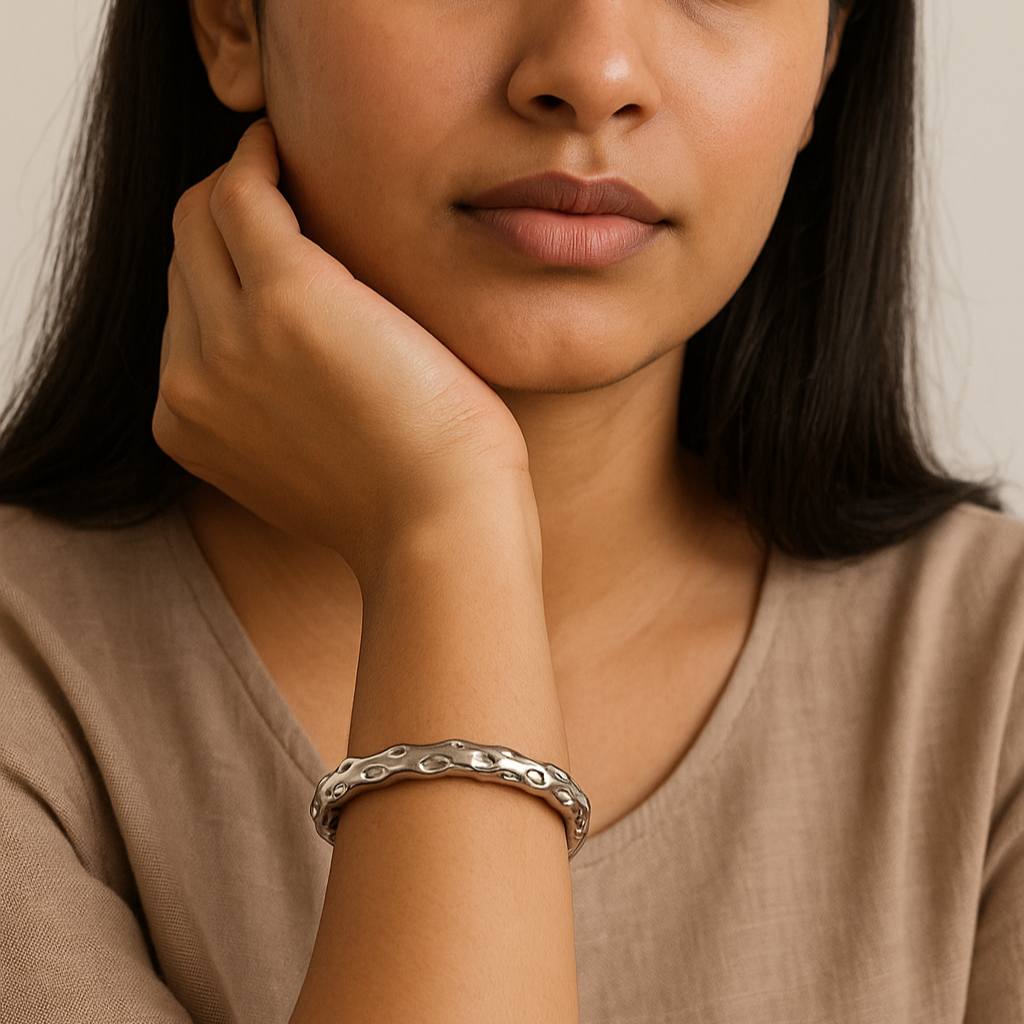 Textured Cuff Bangle