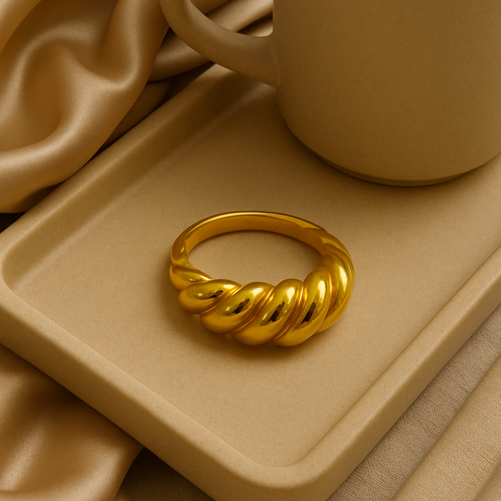FRENCH STYLE DESIGNER RING Stainless Steel