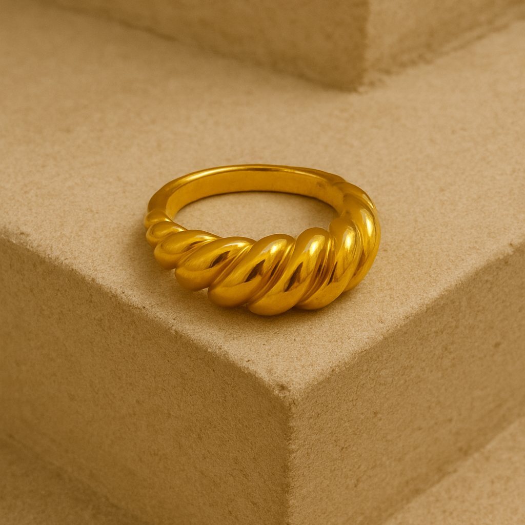 FRENCH STYLE DESIGNER RING Stainless Steel