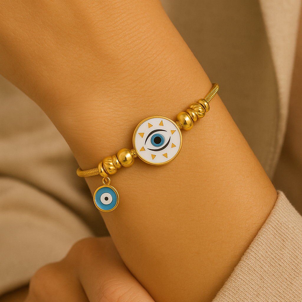 Zia Evil Eye Charms Bracelet