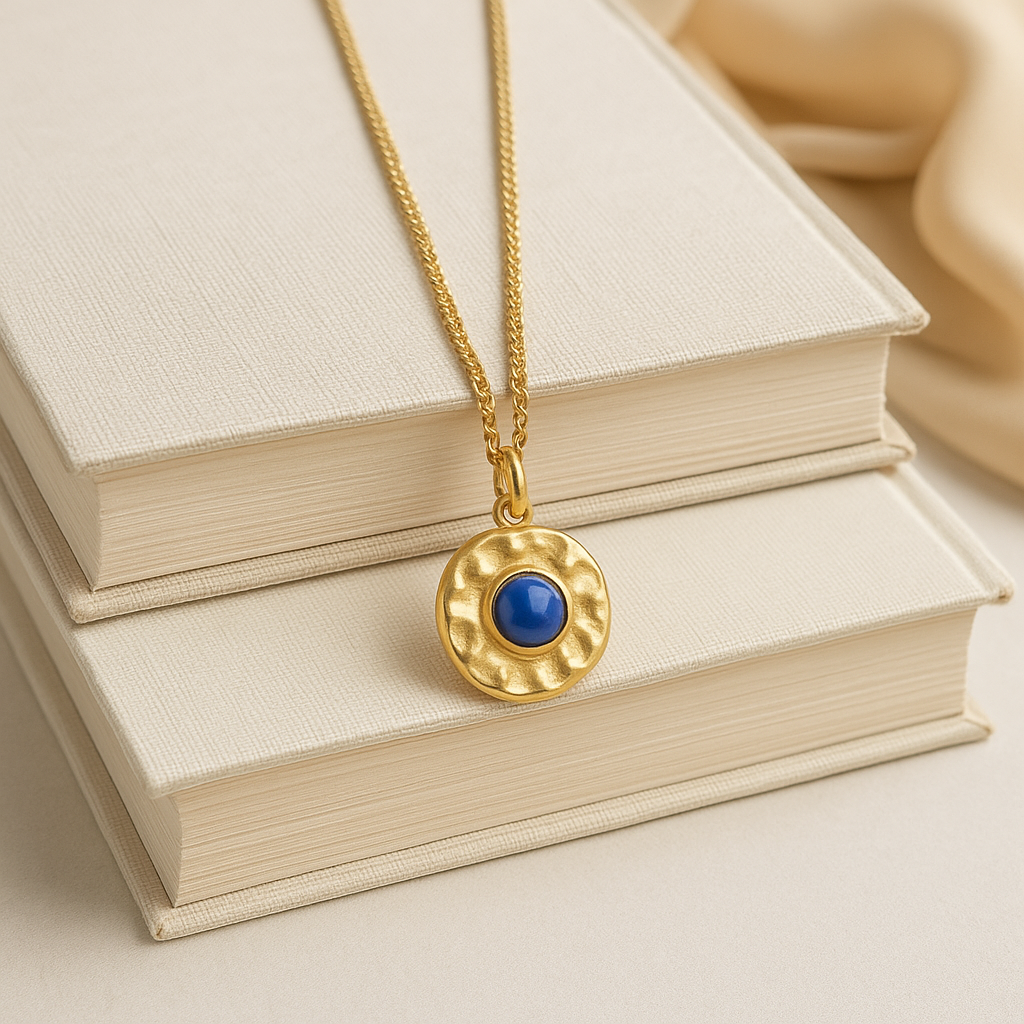 Textured Pendant Necklace