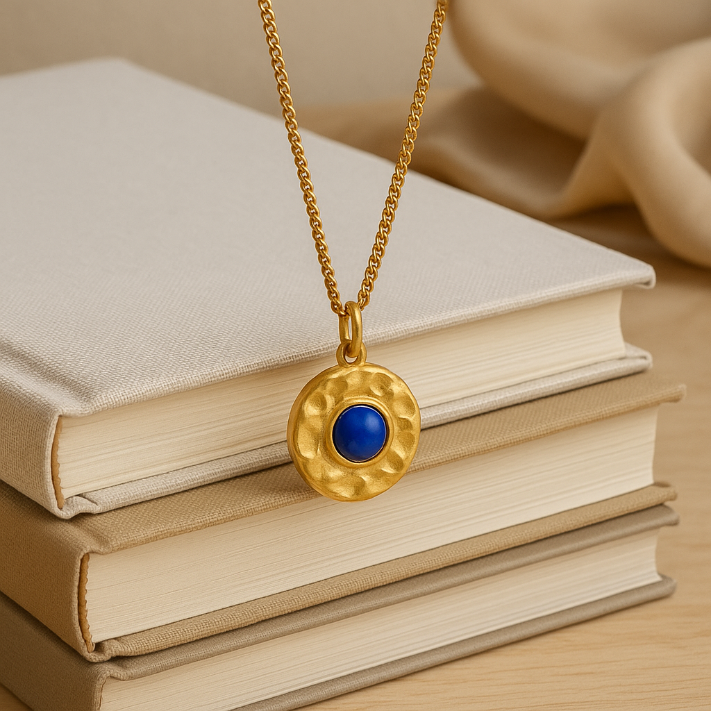 Textured Pendant Necklace