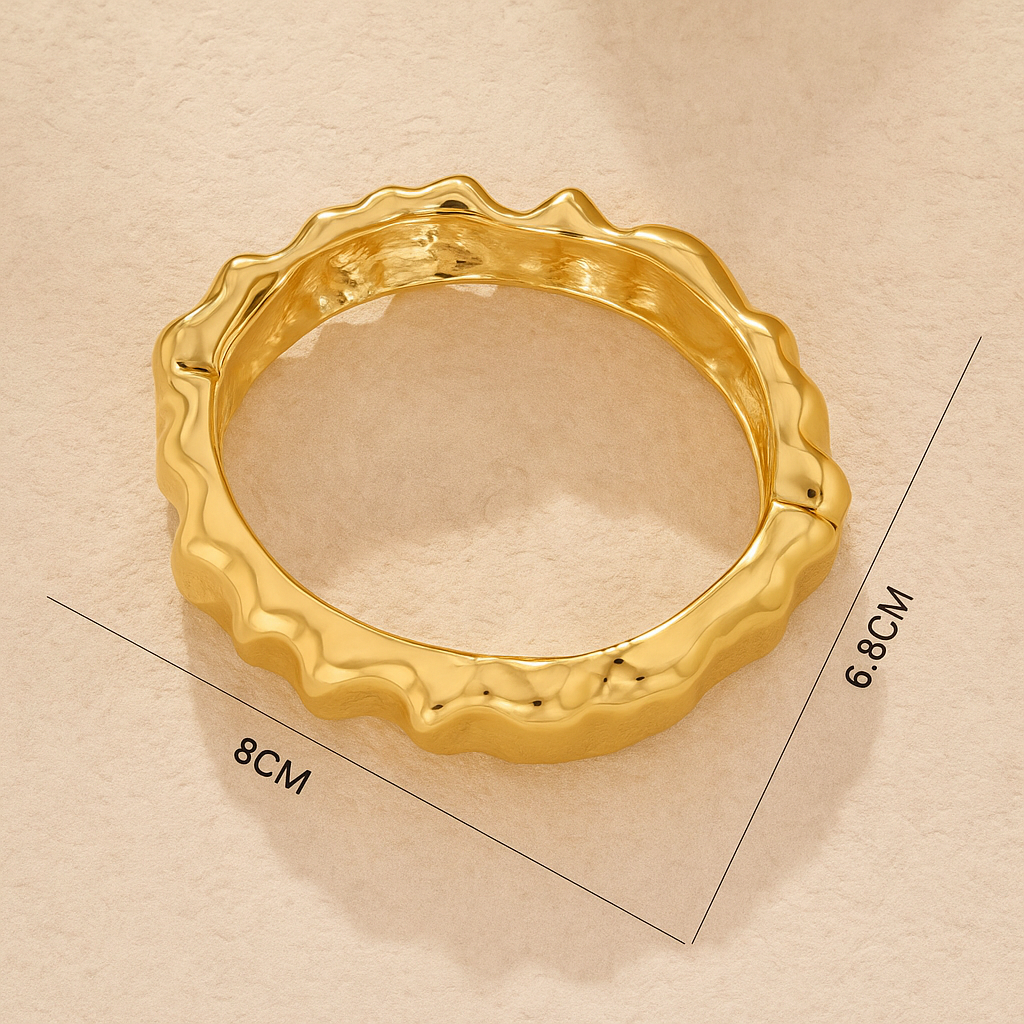 Amanda Pleated Bangle