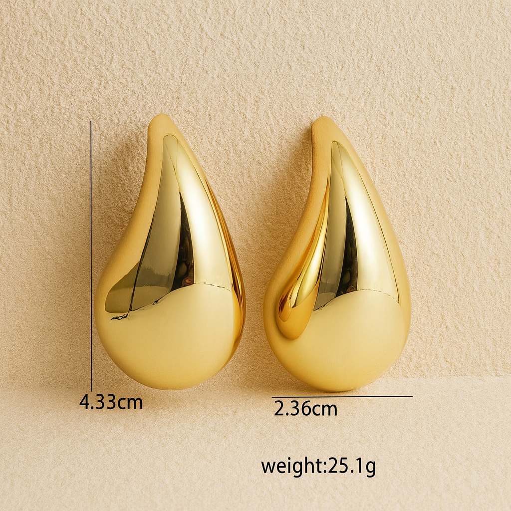 Arabella Oversized Tea Drop Earrings