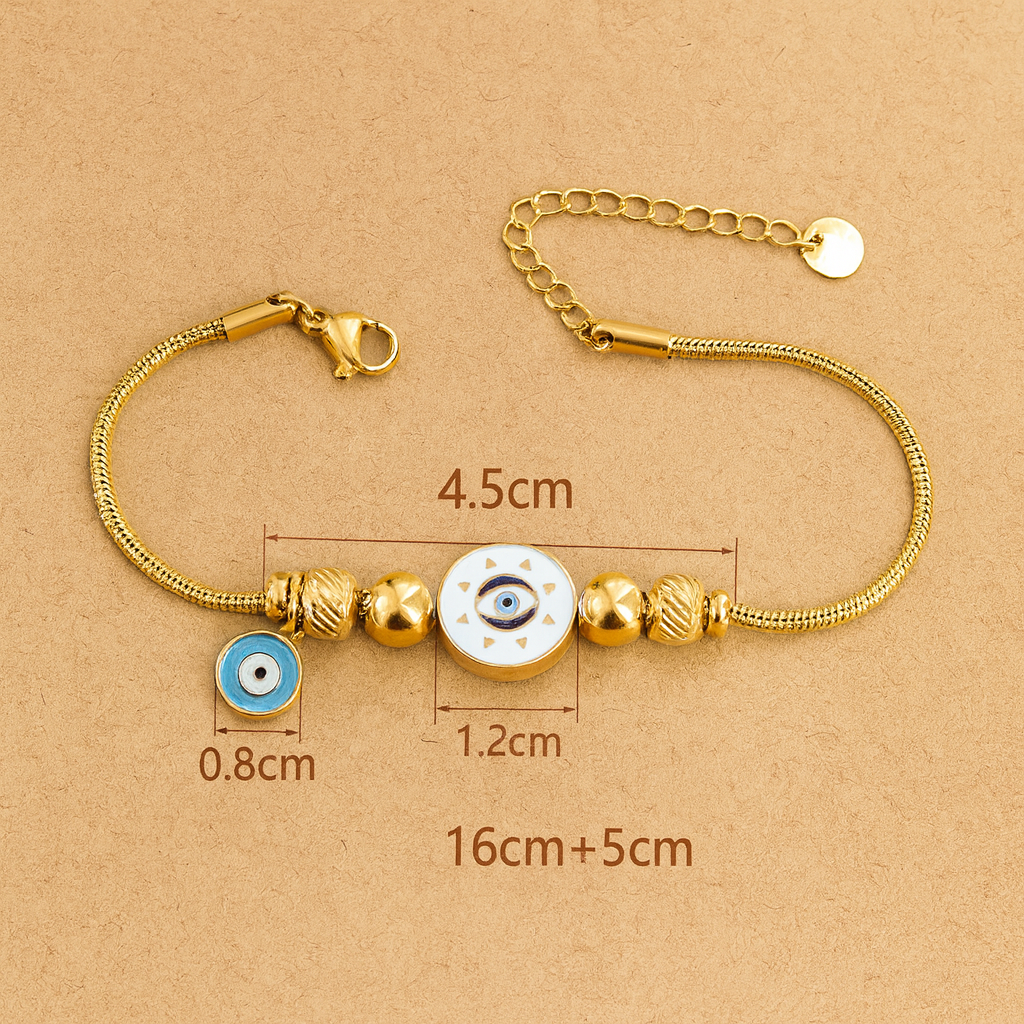 Zia Evil Eye Charms Bracelet