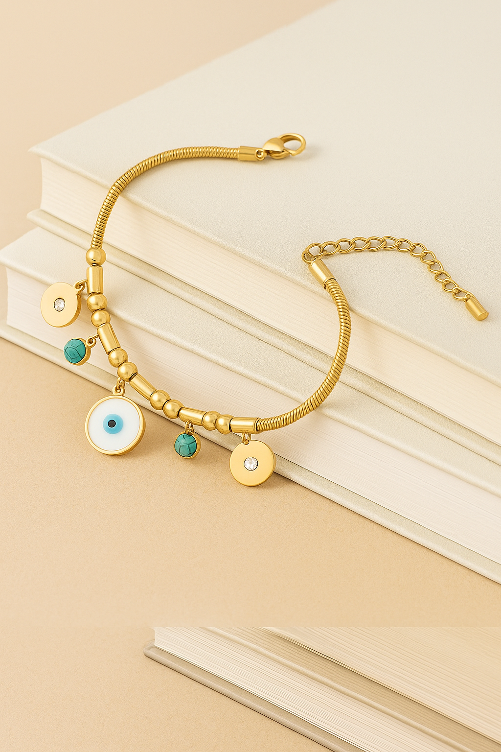 Amanda Evil Eye Charms Bracelet
