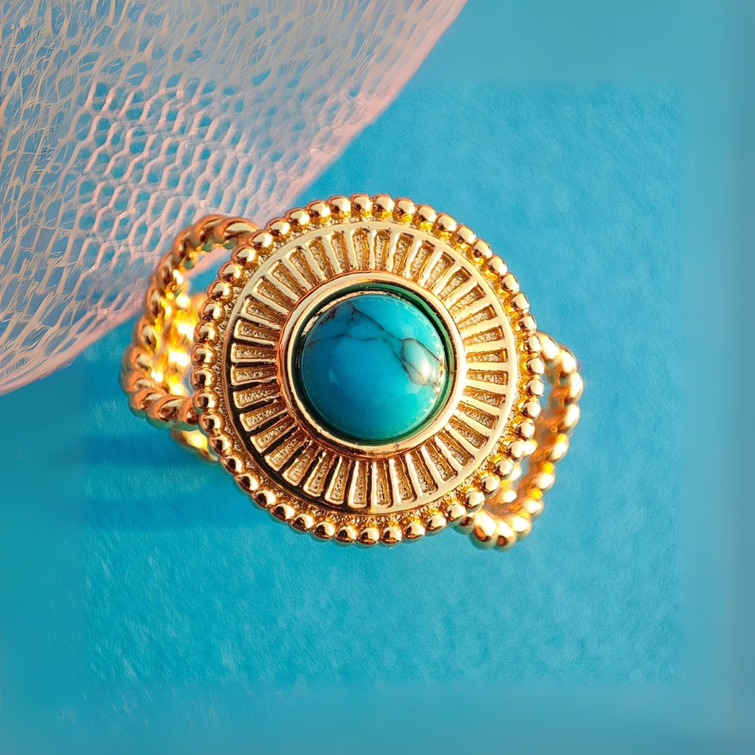 Textured Decor Ring Copper