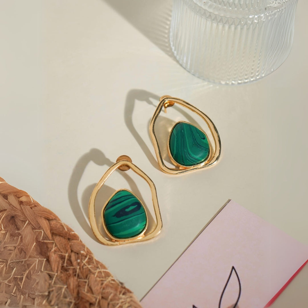 Zara Malachite Earrings