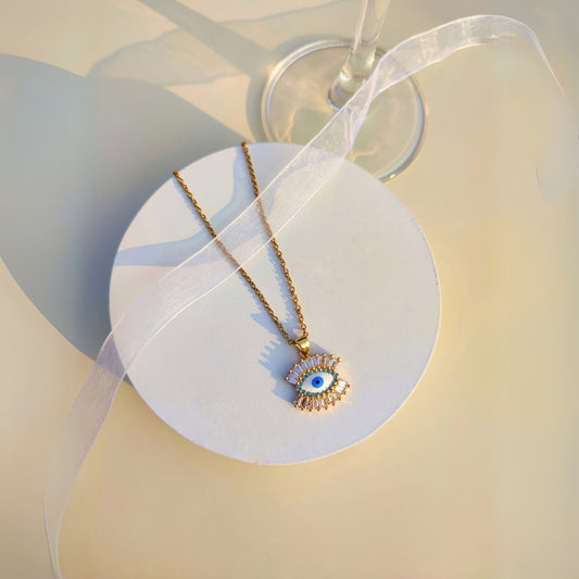 Evil Eye Zircon Necklace