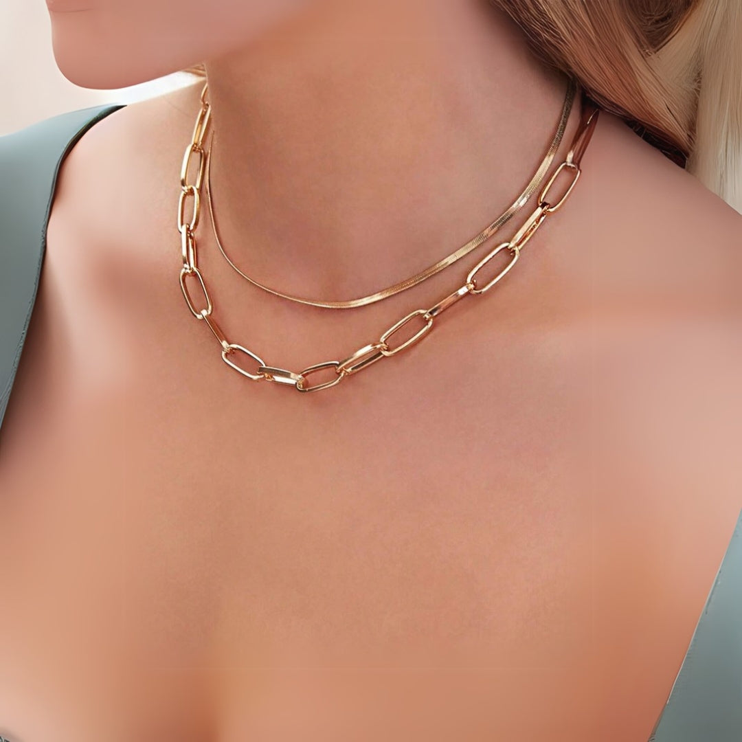 Link Layered Necklace