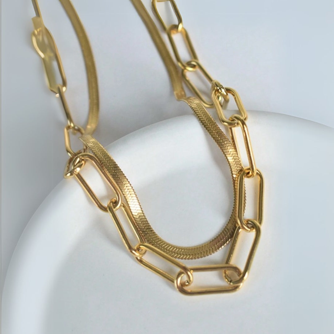 Link Layered Necklace