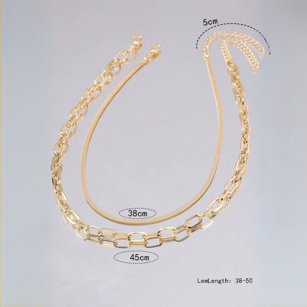 Link Layered Necklace