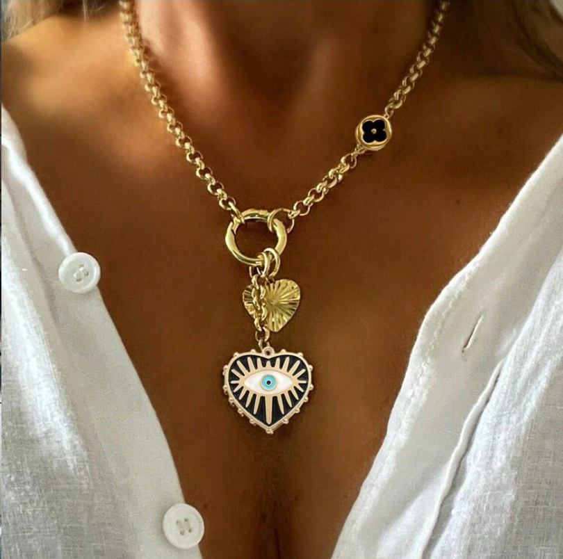 Evil Eye Charms Pendant Necklace