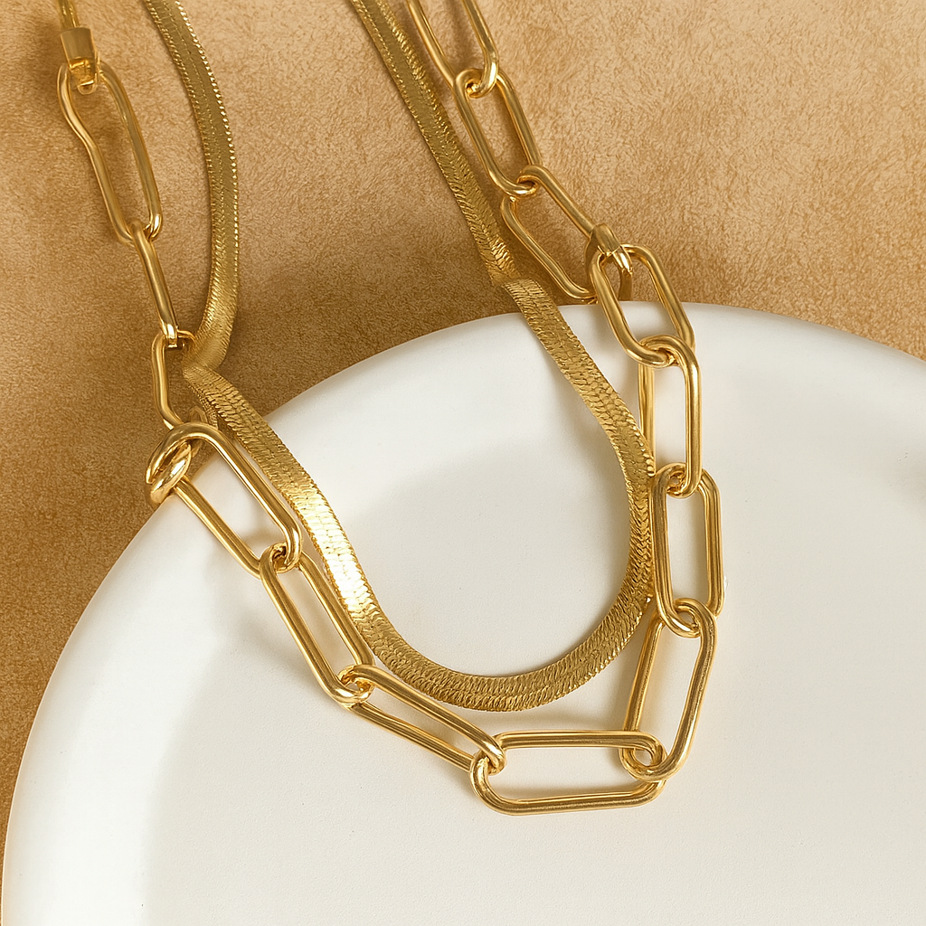 Link Layered Necklace
