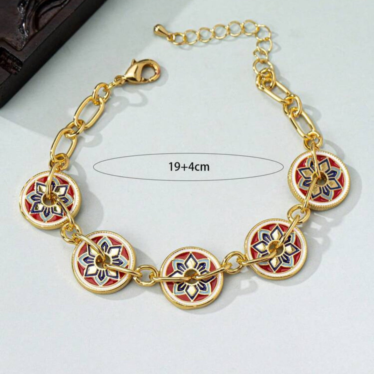 Carved Charms Bracelet