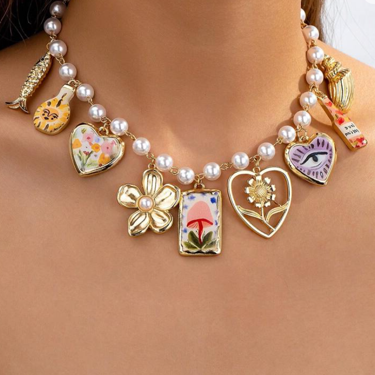 Michaela Charms Necklace