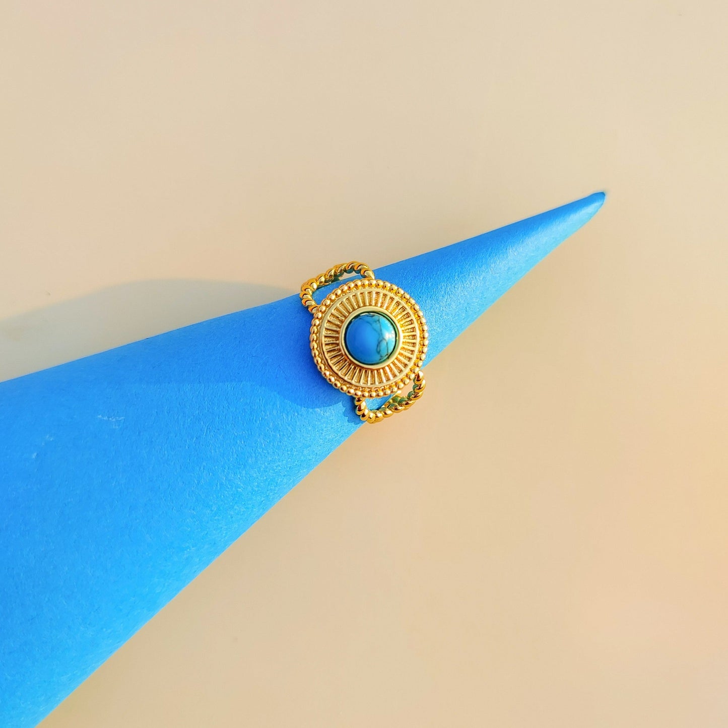 Textured Decor Ring Copper