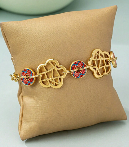 Carved Charms Bracelet