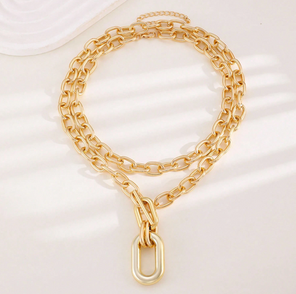 Mana Layered Link Necklace
