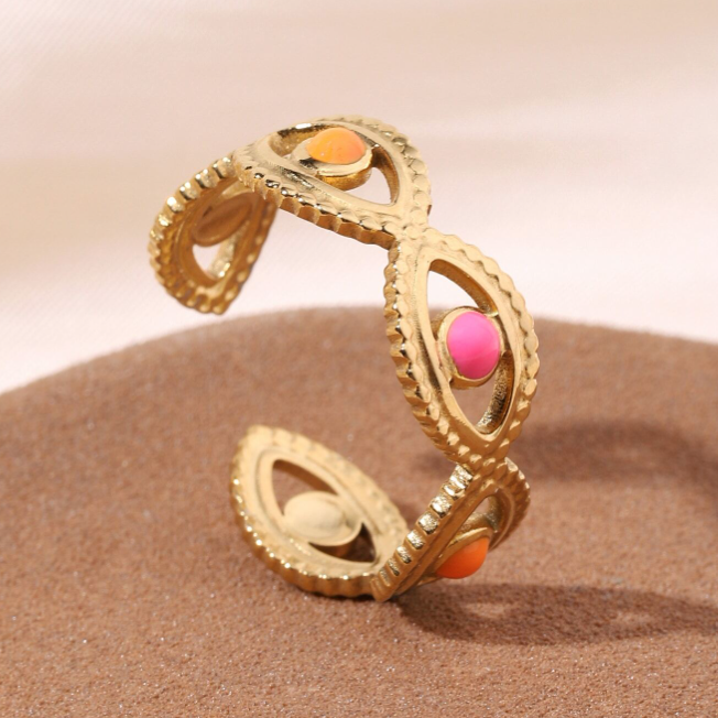 Multi-color Cuff Ring