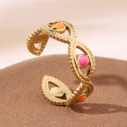 Multi-color Cuff Ring