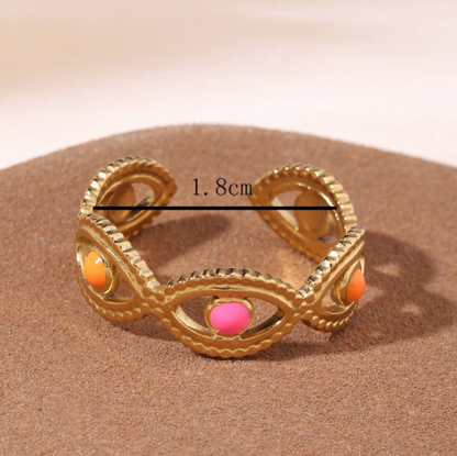 Multi-color Cuff Ring