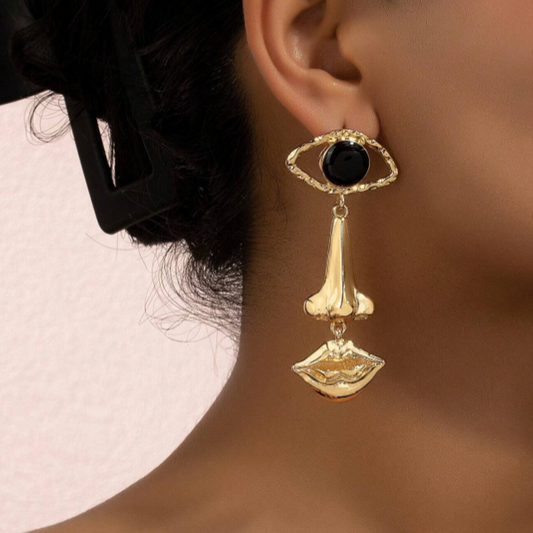 Abstract Drop Earrings