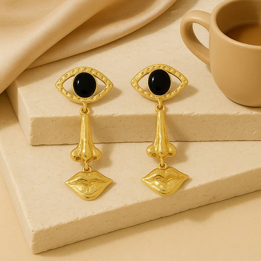Abstract Drop Earrings