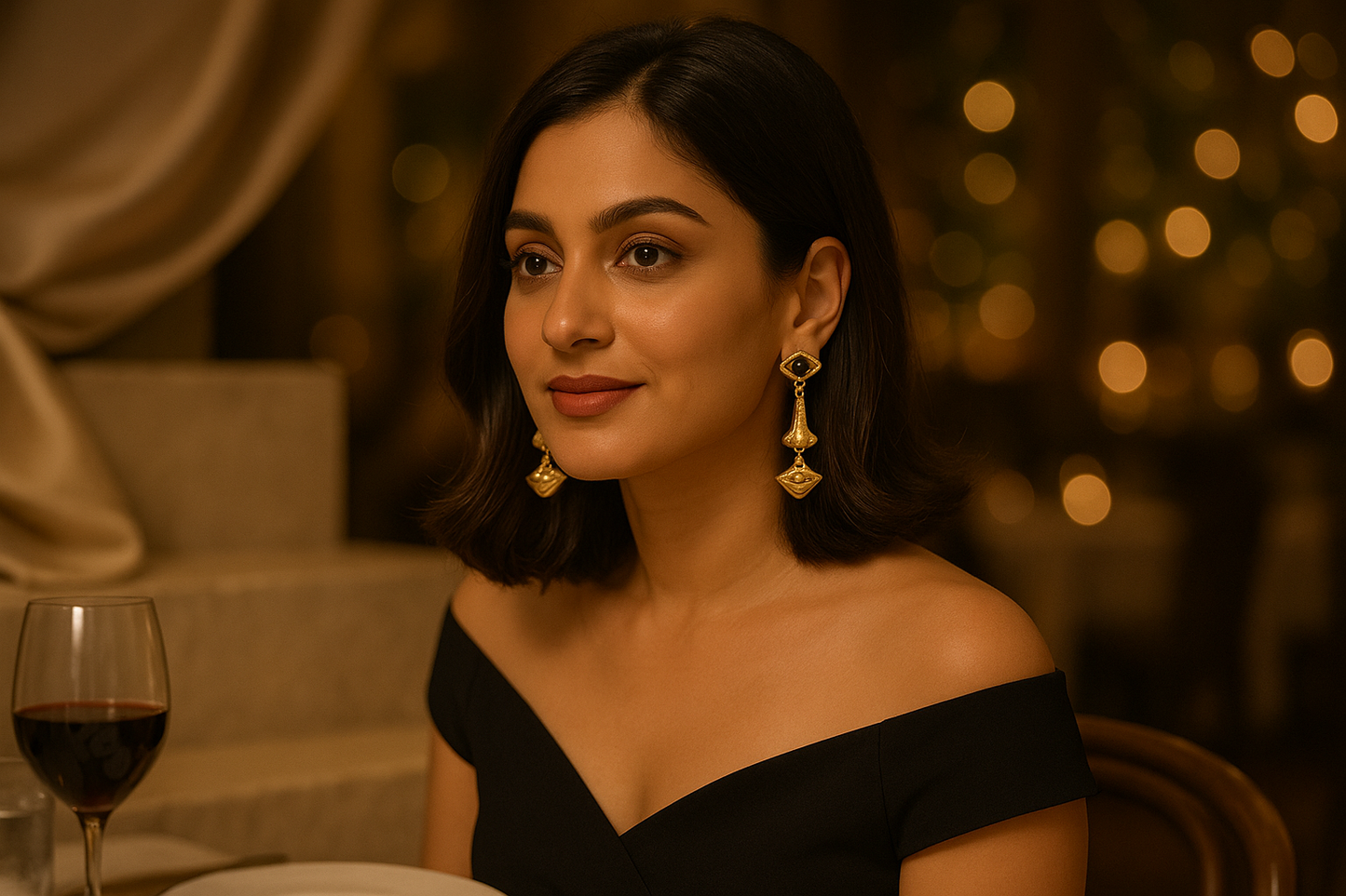 Abstract Drop Earrings