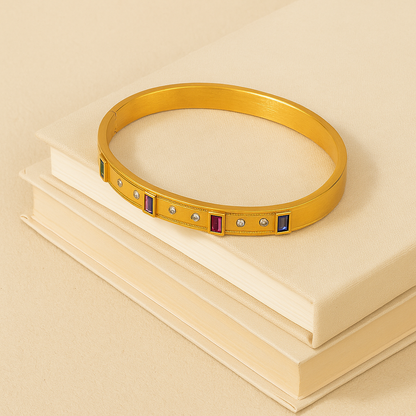 Colorful Rhinestone Bangle