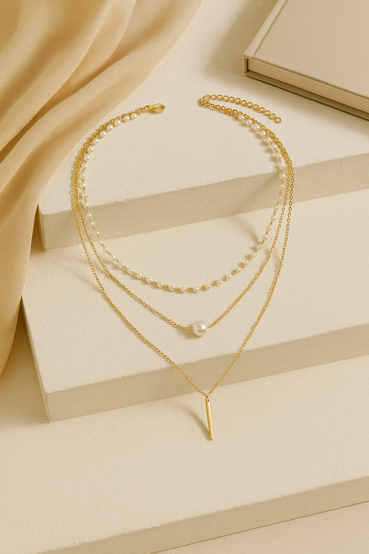 Layered Pearl Necklace