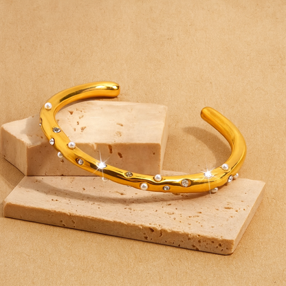 Odette Pearl Cuff Bangle