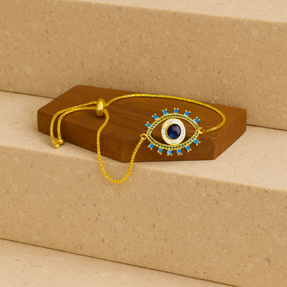 Evil Eye Slider Bracelet for Men